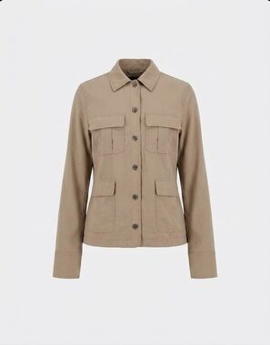 NEW ANATOMIE ultra light weight patch jacket - plus in khaki